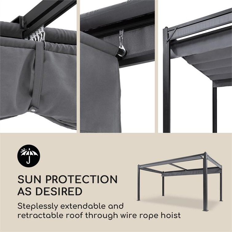 Blumfeldt 400 cm x 300 cm Terrassenpavillon Pantheon Cortina aus